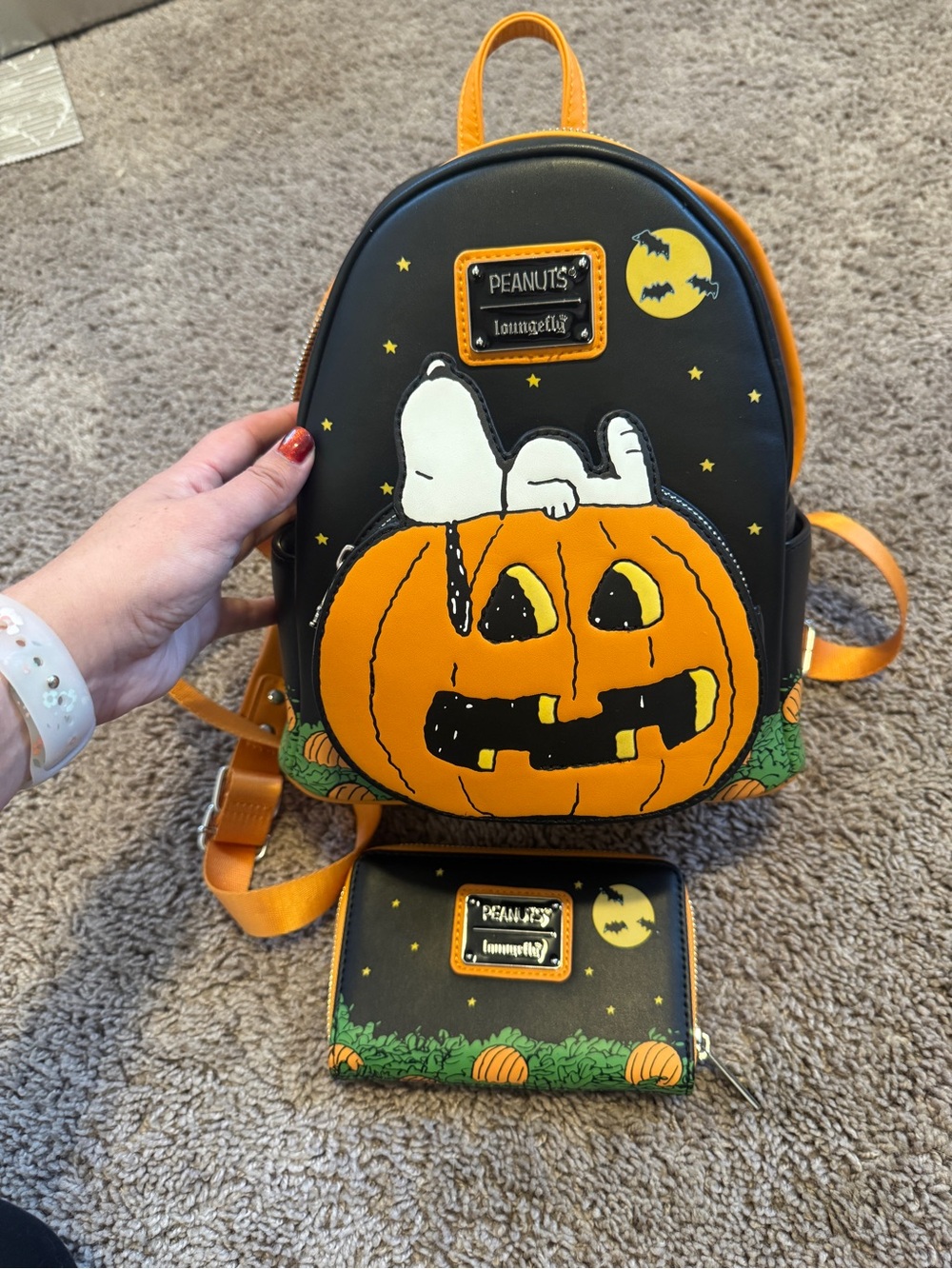 Loungefly It’s the Great Pumpkin Backpack and Wallet